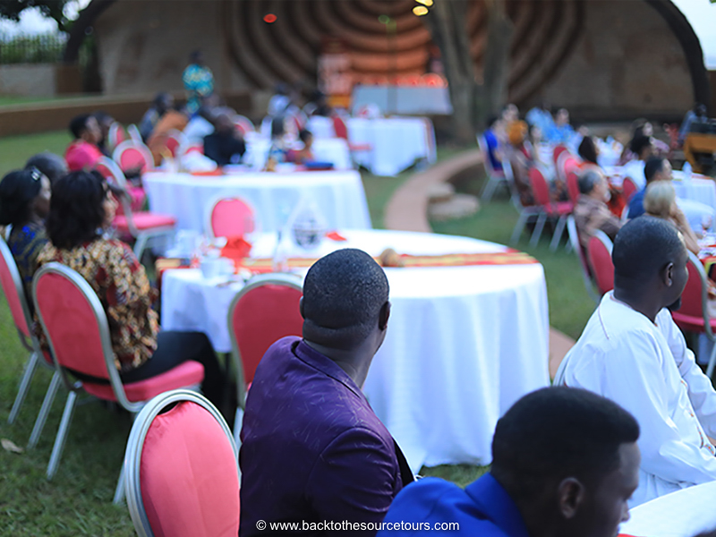 Ndere Cultural Center during group trip dinner