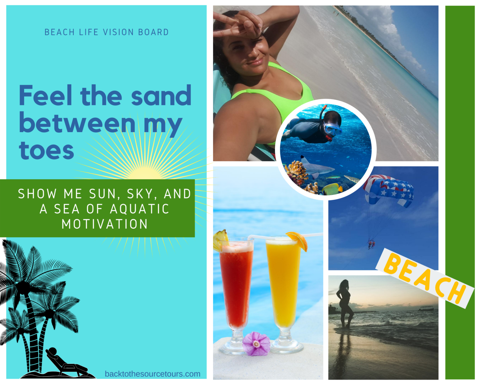 Beach Life Vision Board