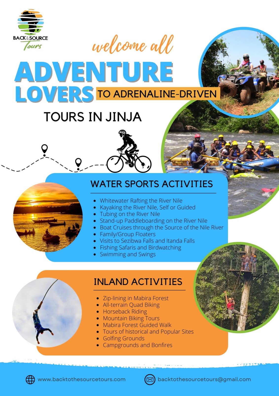 Adventure Lovers Jinja Tours Flyer