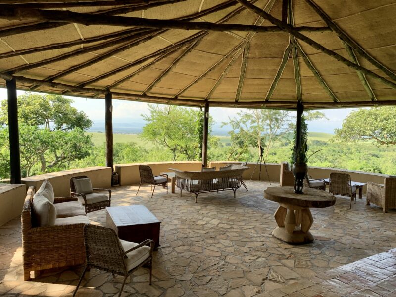 Kyambura Gorge Lodge lounge area