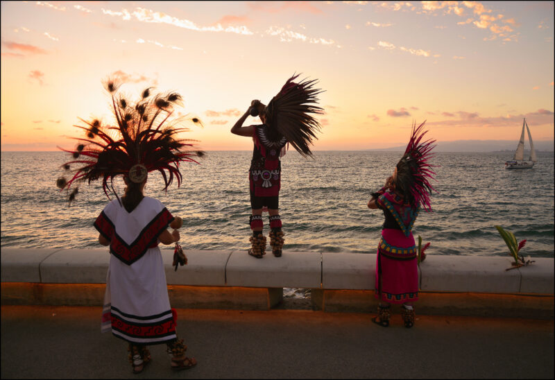 sunset-at-malecon-in-puerto-vallarta-mexico