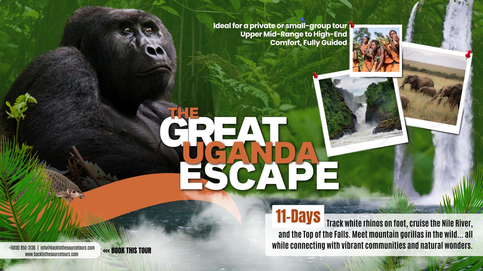 11-Days The Great Uganda Escape: Wildlife, Culture, Luxury