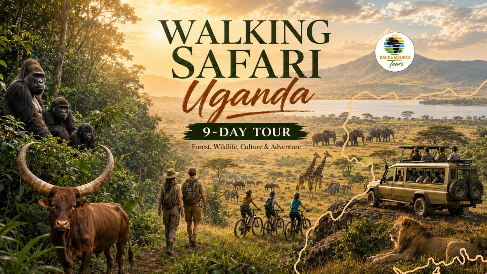 9-Day Walking Safari Tour Uganda